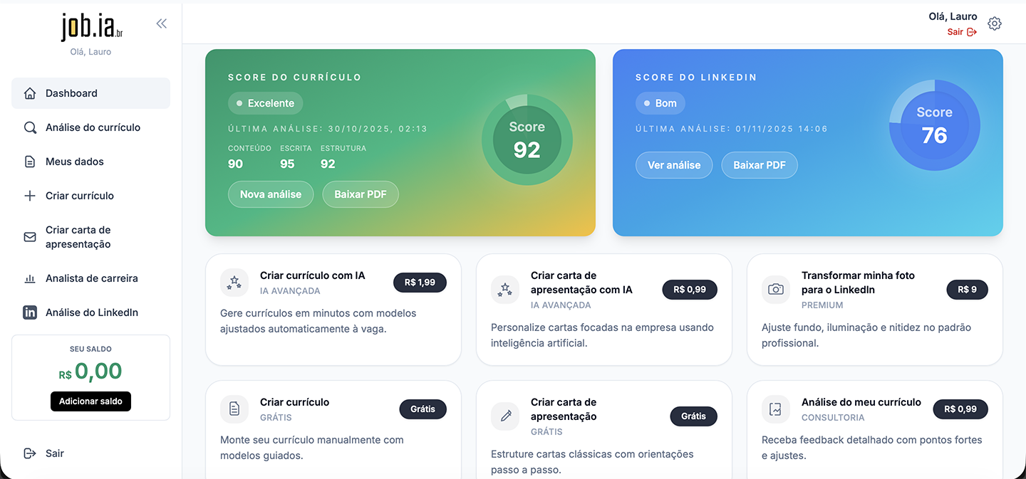 Passo 3 - Receba Resultados