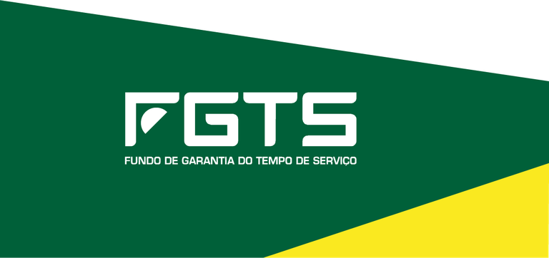 Logotipo do FGTS em fundo verde e amarelo ilustrando notícia sobre a liberação de R$ 4,6 bilhões do Saque-Aniversário.